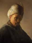 REMBRANDT Harmenszoon van Rijn Old man with turban Germany oil painting artist